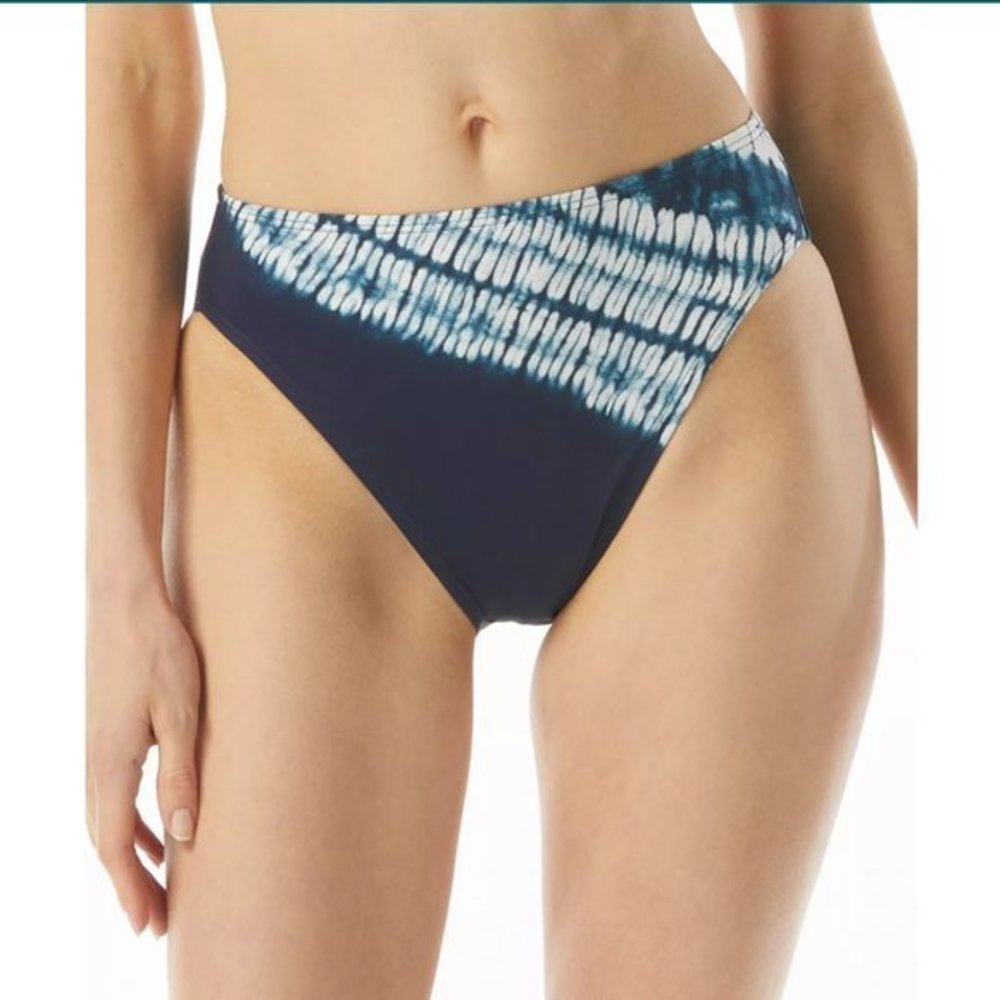 Michael Michael Kors High-Leg Bikini Bottoms - Navy